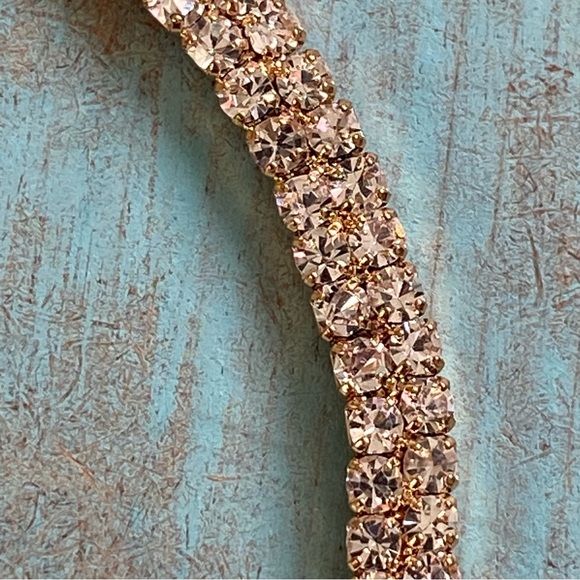 Bebe Large Hoop Diamond Earrings NWT - Picture 14 of 17